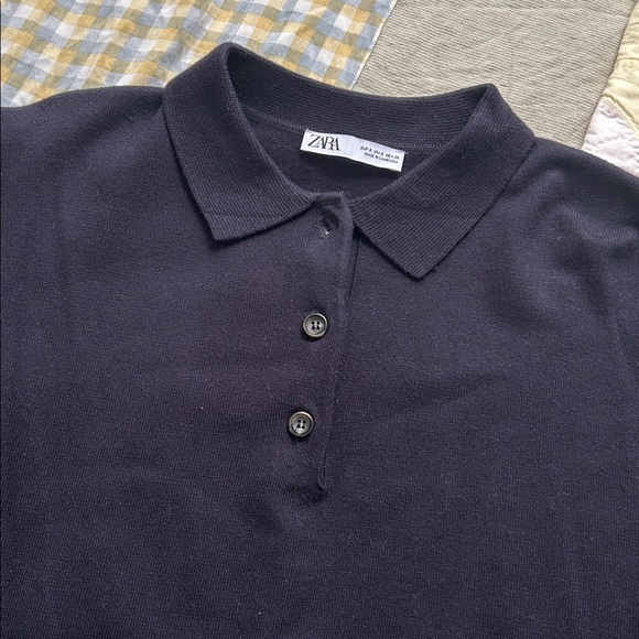 Navy Collared Knit - Picture 2 of 2